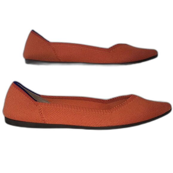 Rothy's The Point Persimmon Flats Shoes Retired Color Womens Size 8.5 - Picture 10 of 10